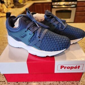 Propet Womens Stability Ultraweave Navy Blue Sneakers Size 6M